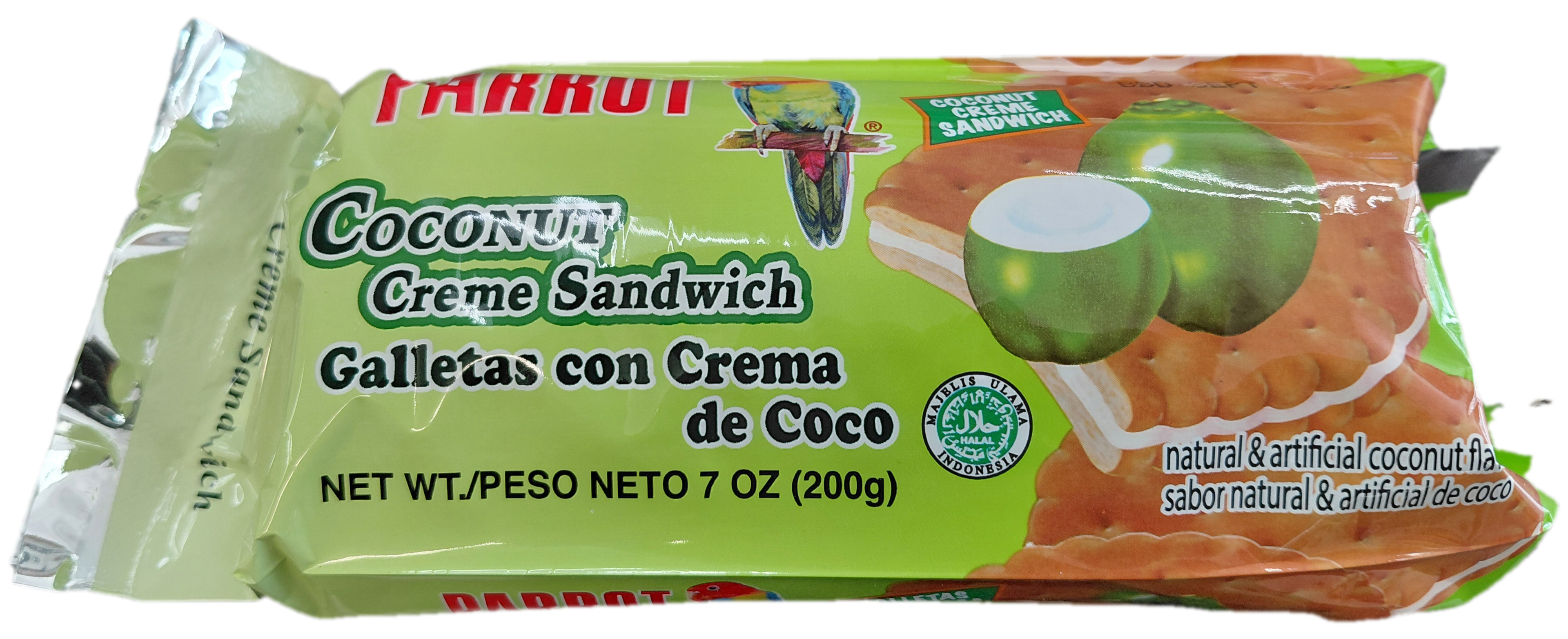 Parrot Coconut creme sandwich