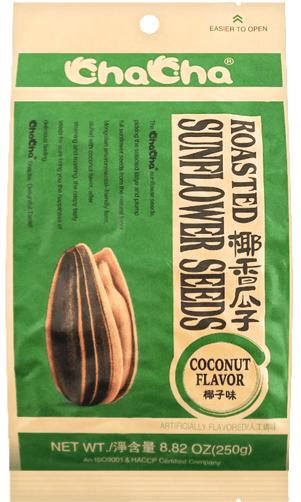 Cha Cha Sunflower Seeds Coconut Flavor 8.82 oz (250g)