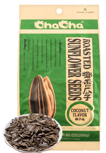 Cha Cha Sunflower Seeds Coconut Flavor 8.82 oz (250g)