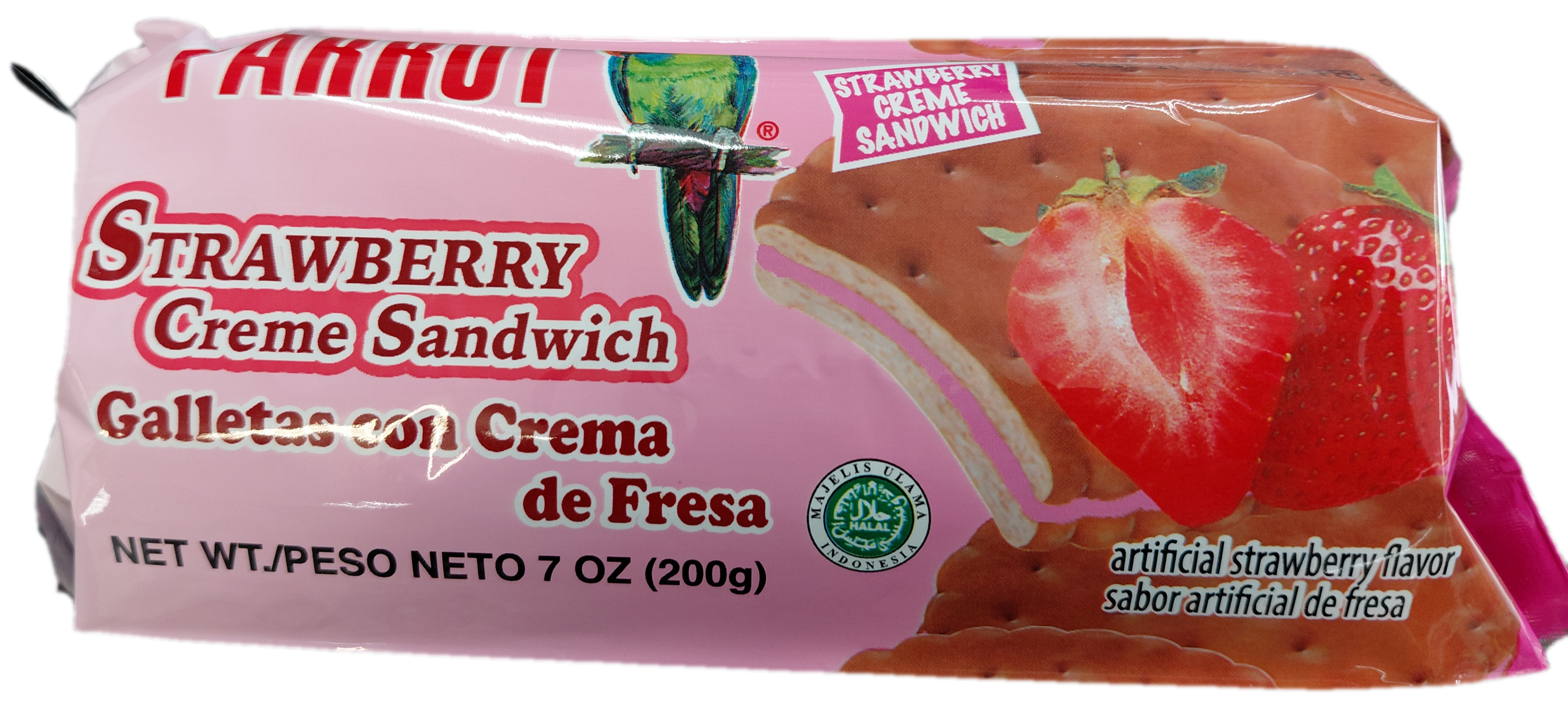 Parrot Strawberry creme sandwich