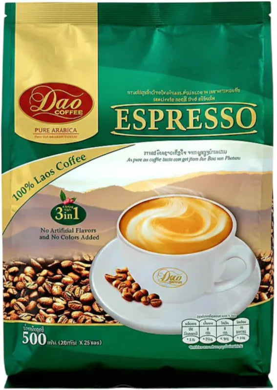 Dao Coffee Espresso Laos Coffee 3 in 1