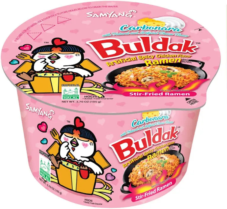 Samyang Foods Buldak Carbonara Hot Chicken Flavor Ramen Cups